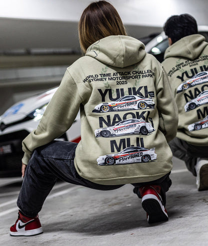 Womens World Time Attack Team Hoodie - Eucalyptus