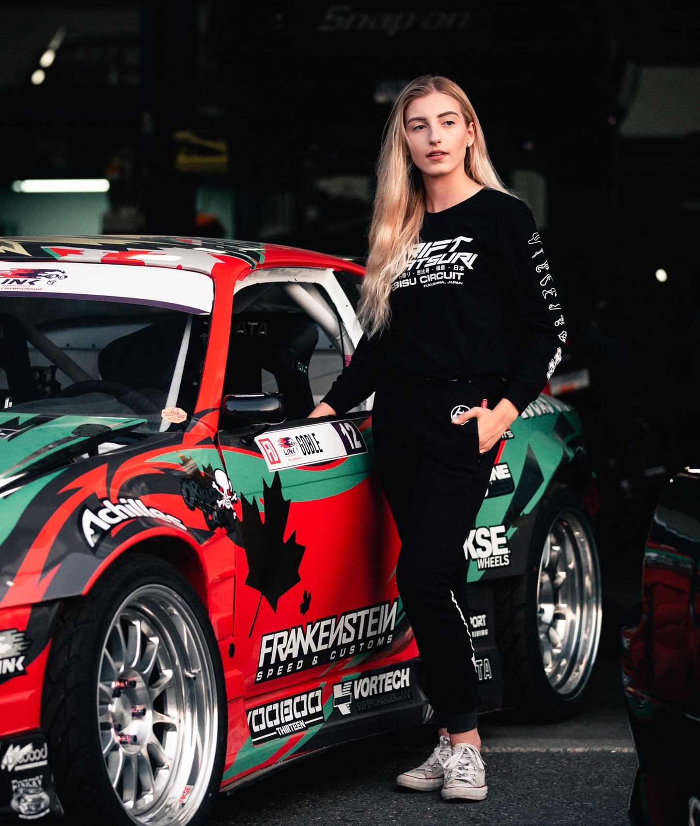 Drift Matsuri Track Tee - Black