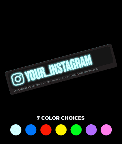 ELGlow™ Social Media Electric Sticker