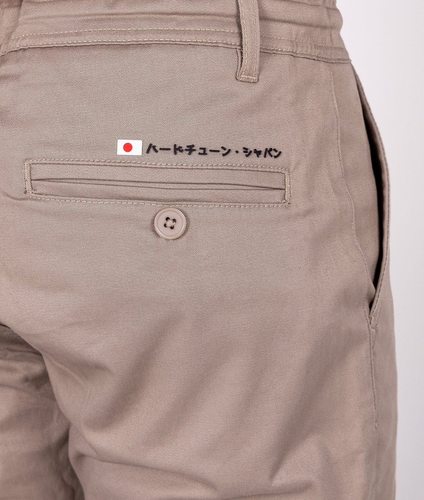HardTuned Grid Cuffed Chinos - Tan