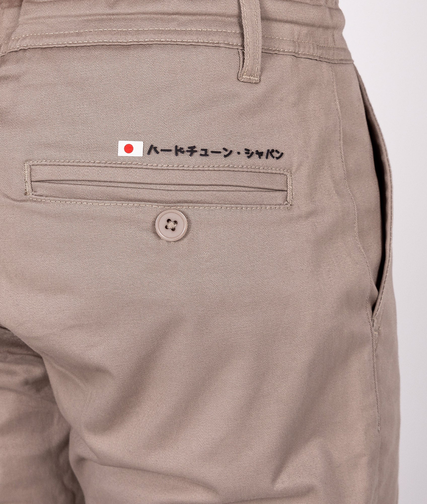 HardTuned Grid Cuffed Chinos - Tan