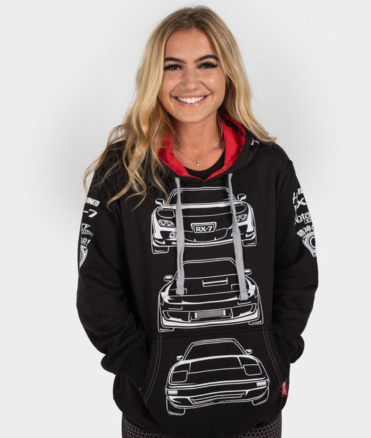 Mazda RX-7 Womens Pullover Hoodie
