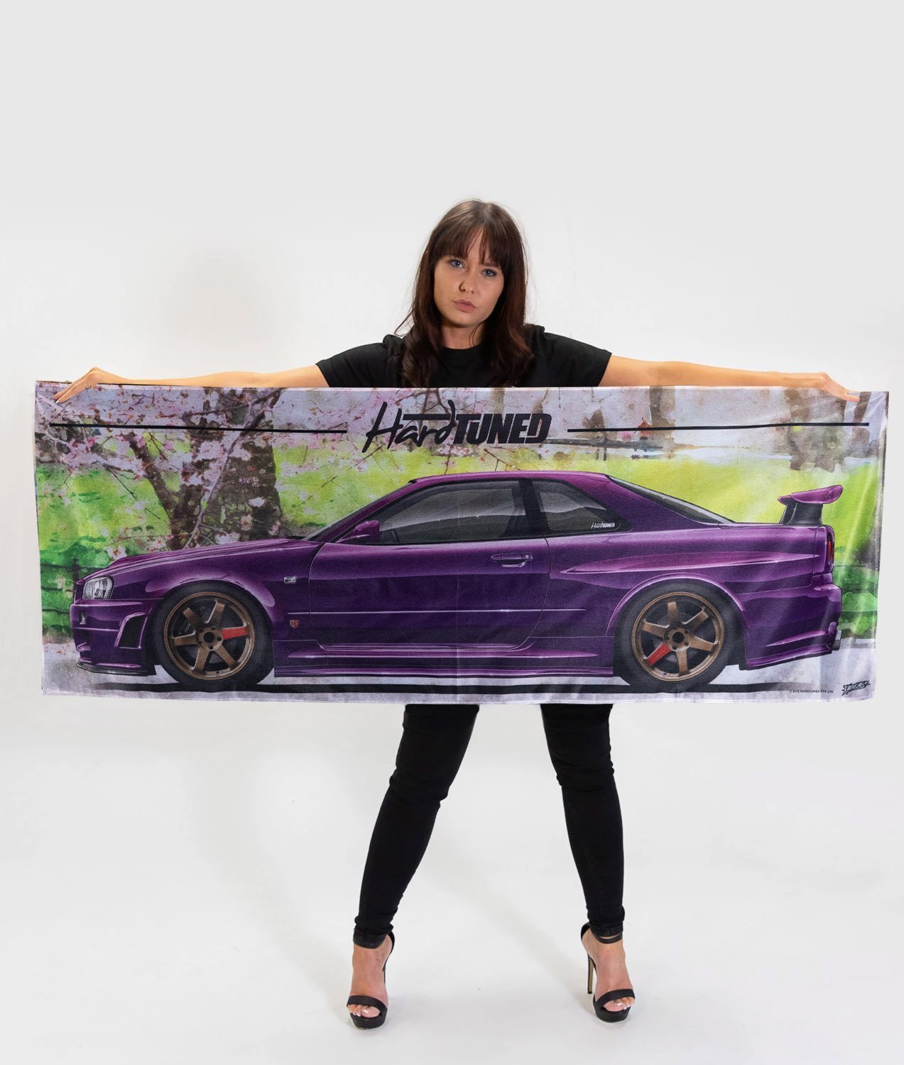 Nissan Skyline R34 GTR Garage Flag