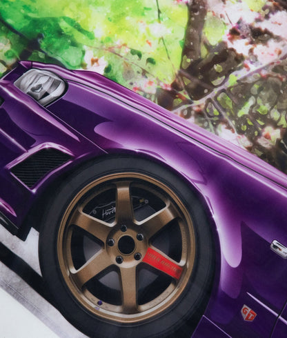 Nissan Skyline R34 GTR Garage Flag