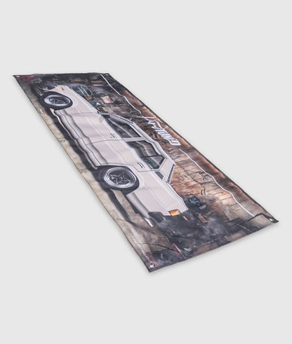 Toyota Corolla KE70 Garage Flag